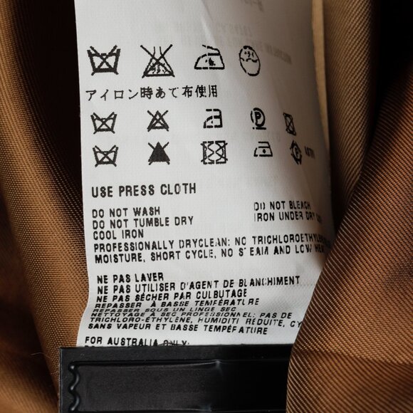 *SOLD* Miu Miu 2007 Tan Wool Pleated Skirt - Picture 10 of 10